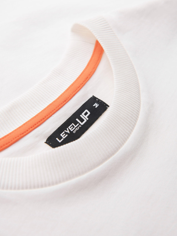 Ombre Clothing Pánske bavlnené tričko bez rukávov TANK TOP - biela V1 OM-TSTT-0243 Ombre Clothing