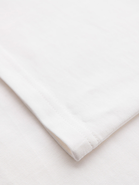 Ombre Clothing Pánske bavlnené tričko bez rukávov TANK TOP - biela V1 OM-TSTT-0243 Ombre Clothing