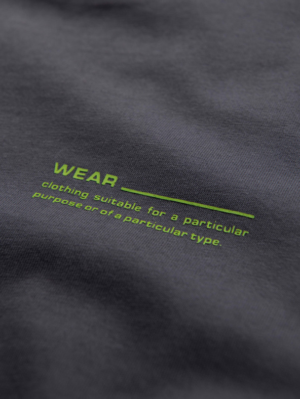 Ombre Clothing Pánske bavlnené tričko bez rukávov TANK TOP - grafitová V2 OM-TSTT-0243 Ombre Clothing