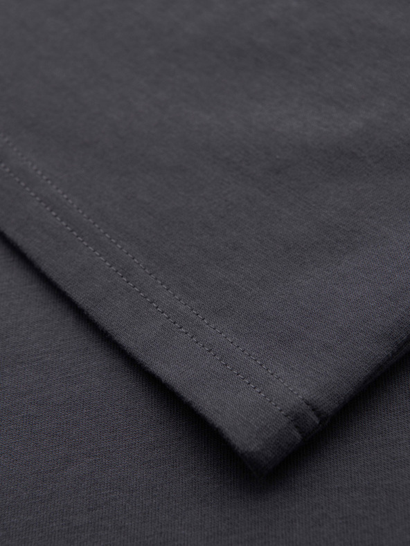 Ombre Clothing Pánske bavlnené tričko bez rukávov TANK TOP - grafitová V2 OM-TSTT-0243 Ombre Clothing