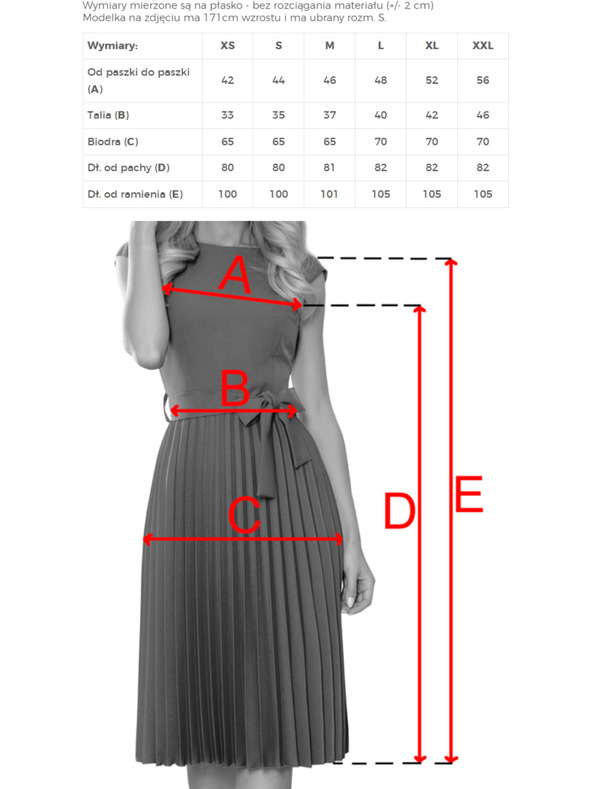 numoco Plisované šaty s krátkym rukávom a opaskom - béžové Numoco LILA