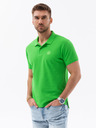 Ombre Clothing Zelená pánska základná polokošeľa Ombre Oblečenie