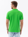 Ombre Clothing Zelená pánska základná polokošeľa Ombre Oblečenie