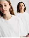 Marks & Spencer Jednofarebné tričko z čistej bavlny (2-16 rokov) Marks & Spencer biela