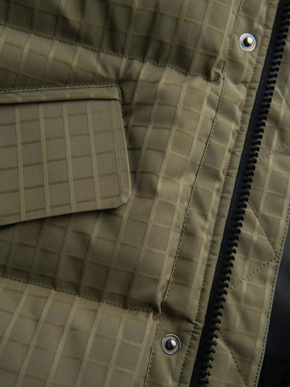 Ombre Clothing Pánska outdoorová dlhá bunda parka Ombre Clothing