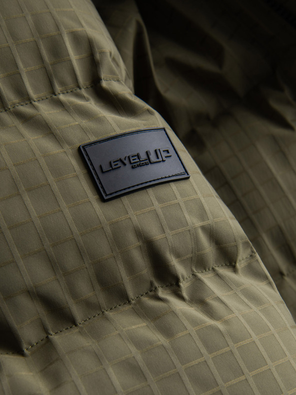 Ombre Clothing Pánska outdoorová dlhá bunda parka Ombre Clothing