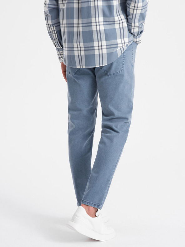 Ombre Clothing Modré pánske džínsy Ombre Clothing P1058