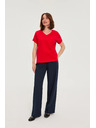 Moodo Blúzka z bavlny červená Moodo