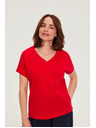 Moodo Blúzka z bavlny červená Moodo
