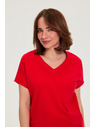 Moodo Blúzka z bavlny červená Moodo