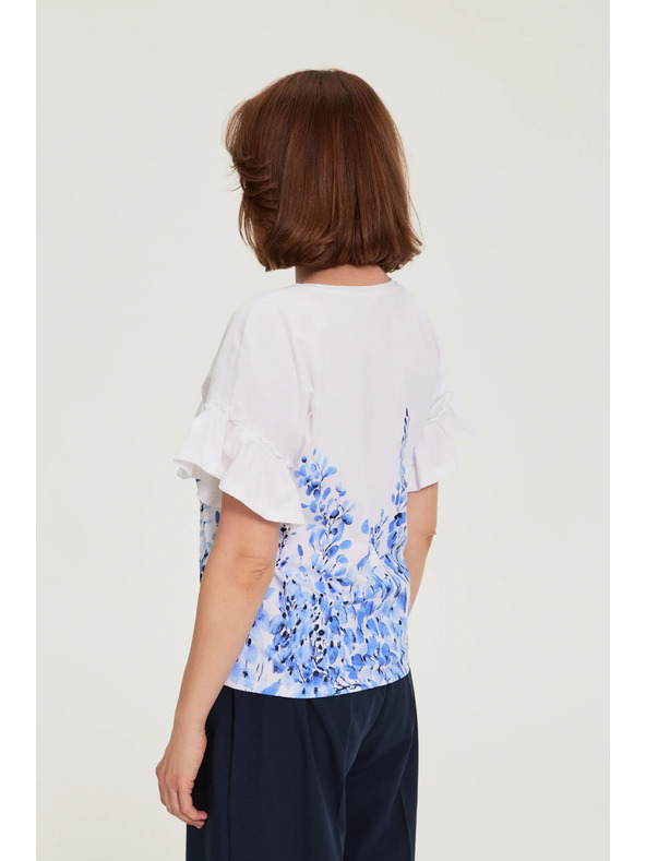 Moodo Halenka s potlačou biela Moodo