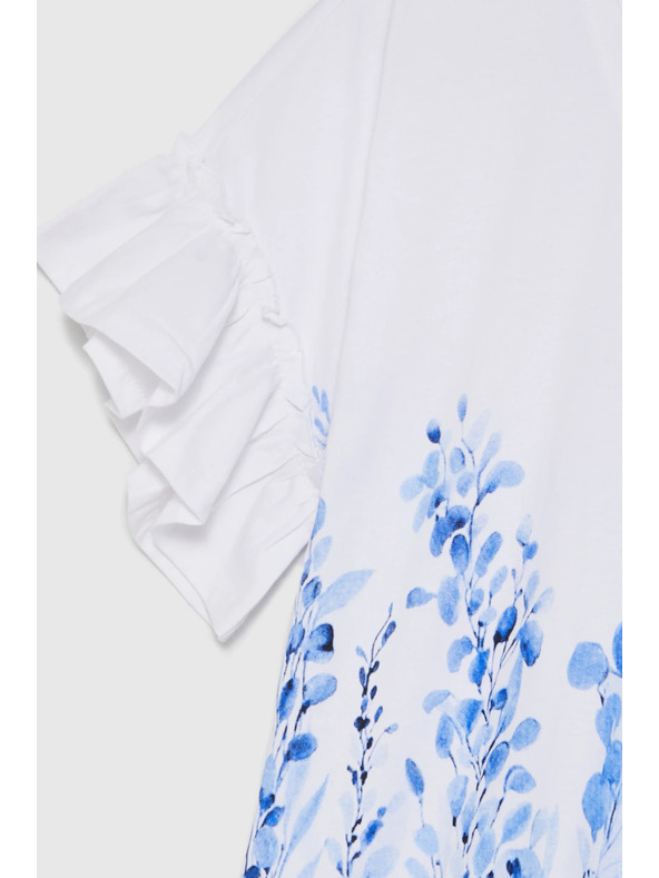 Moodo Halenka s potlačou biela Moodo