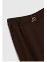 Moodo Nohavice s prímiešaninou ľanu hnedé Moodo