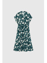 Moodo Šaty z viskózy zelené Moodo
