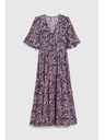 Moodo Praktické šaty z viskózy tmavomodré Moodo