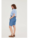 Moodo Šortky z lyocelu modré Moodo