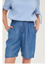 Moodo Šortky z lyocelu modré Moodo