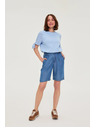 Moodo Šortky z lyocelu modré Moodo