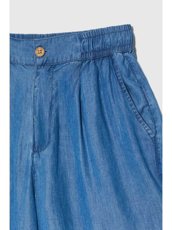 Moodo Šortky z lyocelu modré Moodo