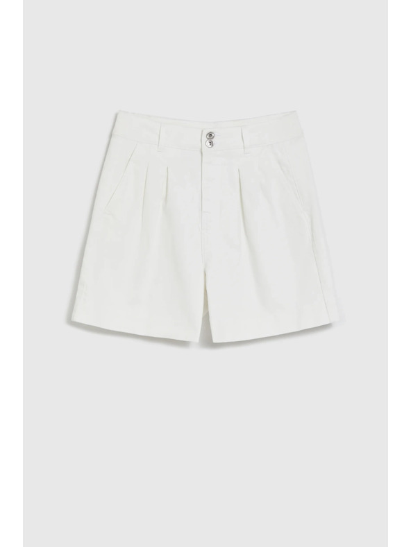 Moodo Hladké šortky biele Moodo