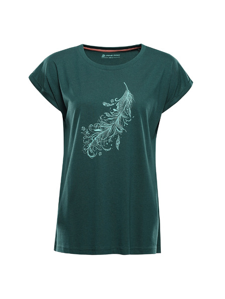 ALPINE PRO Dámske tričko z nezvraskavého materiálu ALPINE PRO OMBA 2 jasper varianta pc