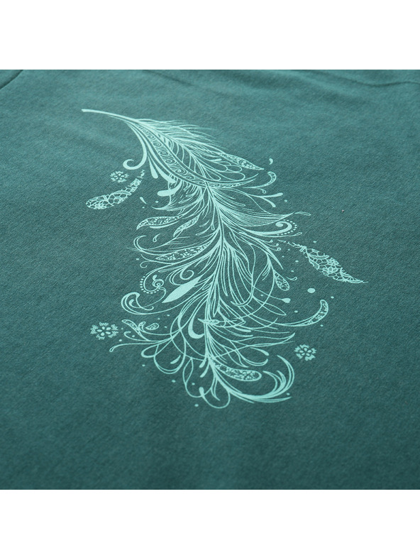 ALPINE PRO Dámske tričko z nezvraskavého materiálu ALPINE PRO OMBA 2 jasper varianta pc