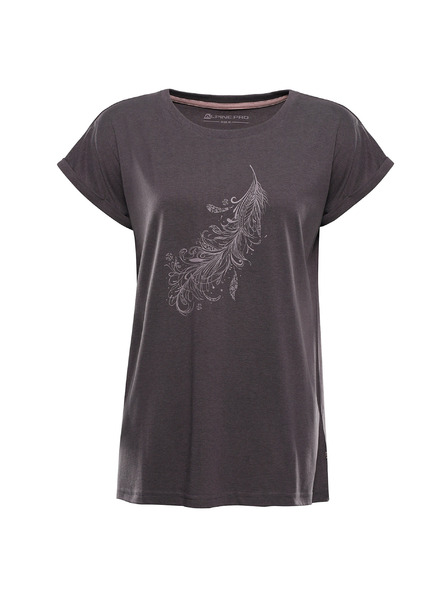 ALPINE PRO Dámske tričko z nezvraskavého materiálu ALPINE PRO OMBA 2 obsidian varianta pc