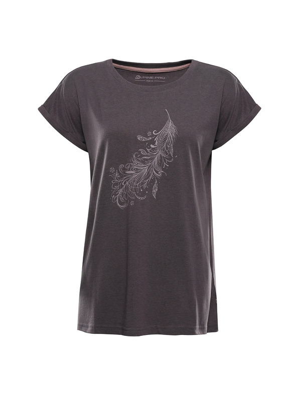 ALPINE PRO Dámske tričko z nezvraskavého materiálu ALPINE PRO OMBA 2 obsidian varianta pc