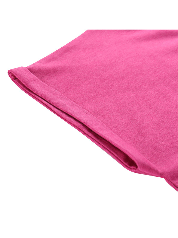 ALPINE PRO Dámske tričko z nezvraskavého materiálu ALPINE PRO OMBA 2 fuchsia red varianta pb