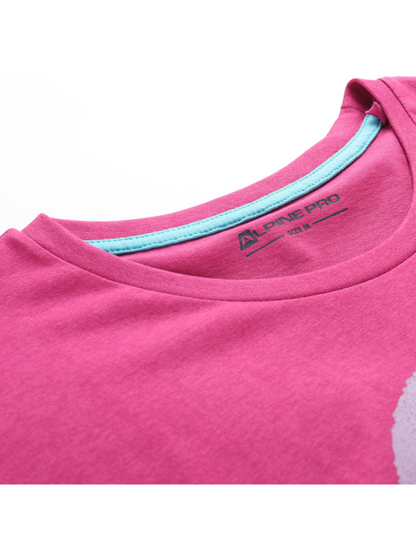 ALPINE PRO Dámske tričko z nezvraskavého materiálu ALPINE PRO OMBA 2 fuchsia red varianta pb