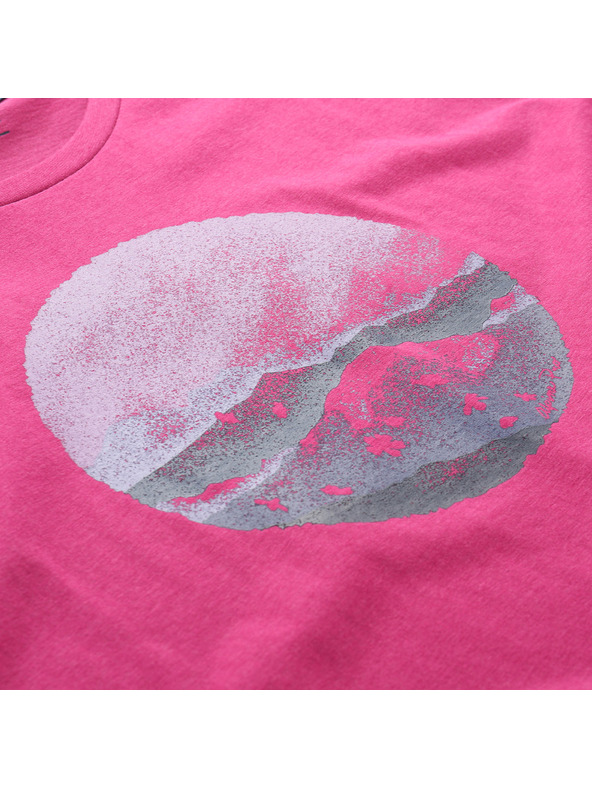 ALPINE PRO Dámske tričko z nezvraskavého materiálu ALPINE PRO OMBA 2 fuchsia red varianta pb