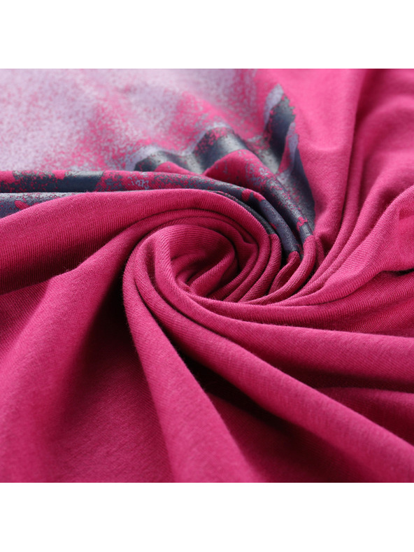 ALPINE PRO Dámske tričko z nezvraskavého materiálu ALPINE PRO OMBA 2 fuchsia red varianta pb