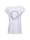 ALPINE PRO Dámske tričko z nezvraskavého materiálu ALPINE PRO OMBA 2 white varianta pa