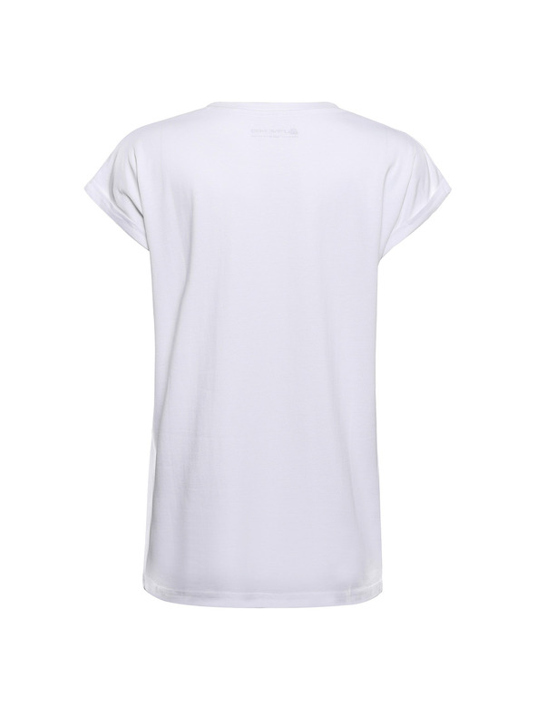 ALPINE PRO Dámske tričko z nezvraskavého materiálu ALPINE PRO OMBA 2 white varianta pa