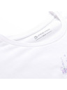 ALPINE PRO Dámske tričko z nezvraskavého materiálu ALPINE PRO OMBA 2 white varianta pa