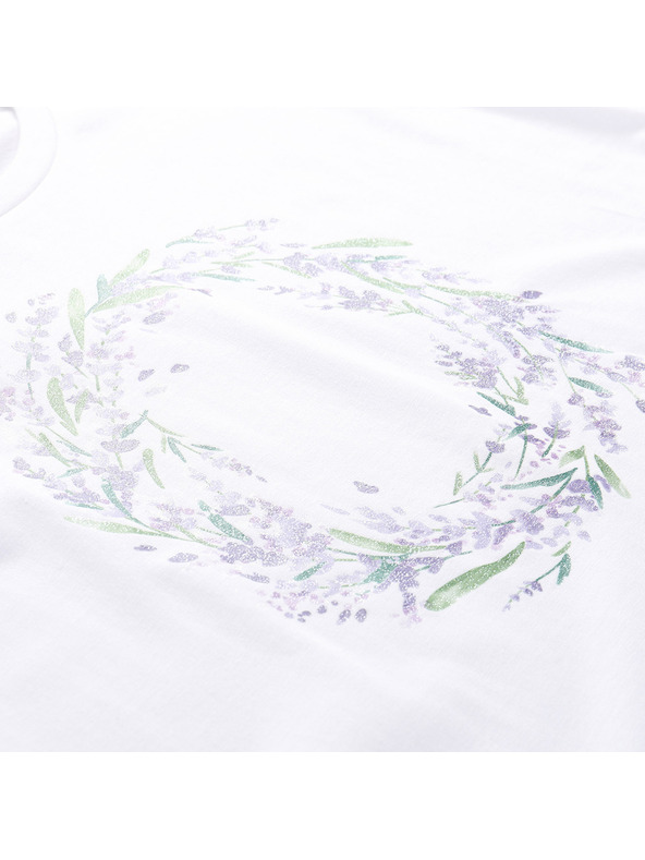 ALPINE PRO Dámske tričko z nezvraskavého materiálu ALPINE PRO OMBA 2 white varianta pa