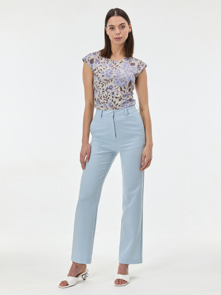 Orsay Svetlofialové dámske tričko s krátkym rukávom ORSAY