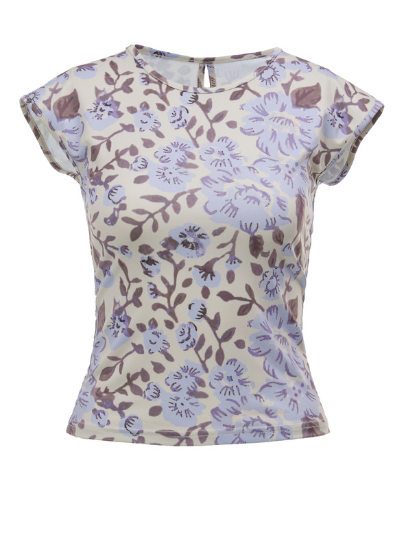 Orsay Svetlofialové dámske tričko s krátkym rukávom ORSAY
