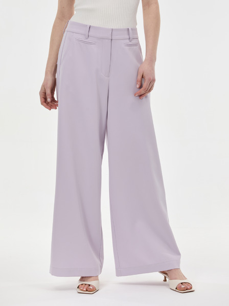 Orsay Svetlofialové široké dámske nohavice ORSAY