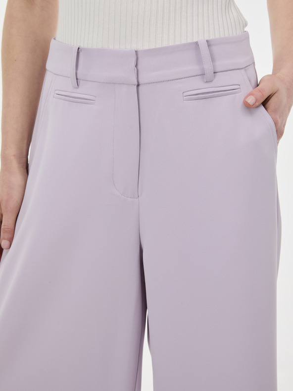 Orsay Svetlofialové široké dámske nohavice ORSAY