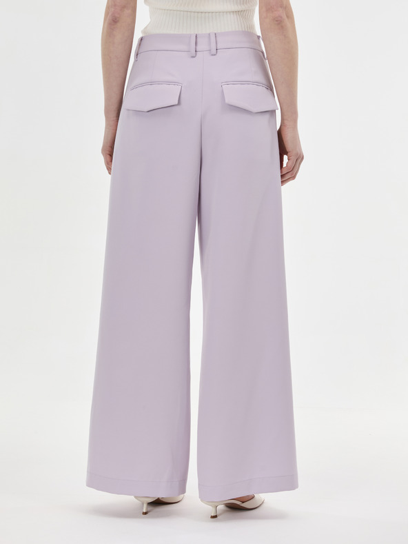 Orsay Svetlofialové široké dámske nohavice ORSAY