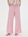 Orsay Svetloružové široké dámske nohavice ORSAY