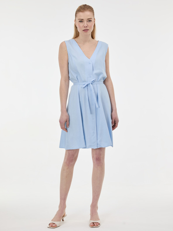 Orsay Svetlomodré dámske šaty bez rukávov ORSAY