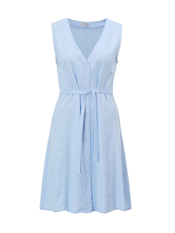 Orsay Svetlomodré dámske šaty bez rukávov ORSAY