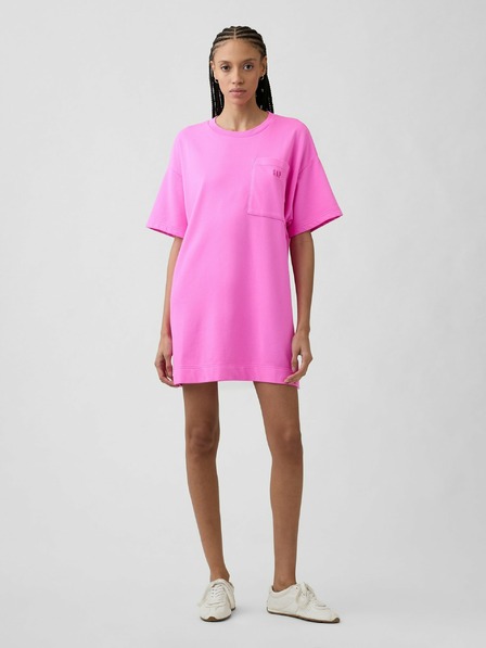 GAP Oversize mikinové šaty s logom VintageSoft GAP
