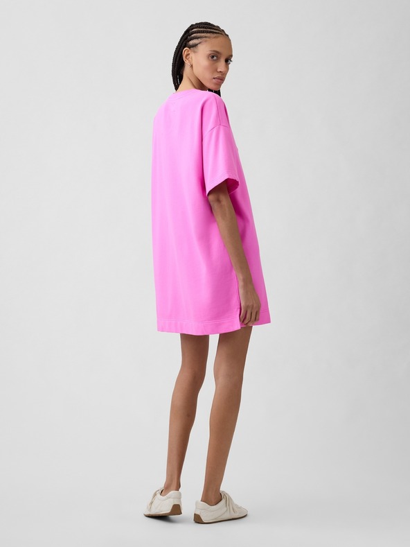 GAP Oversize mikinové šaty s logom VintageSoft GAP