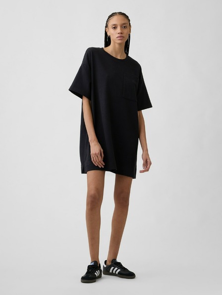 GAP Oversize mikinové šaty s logom VintageSoft GAP