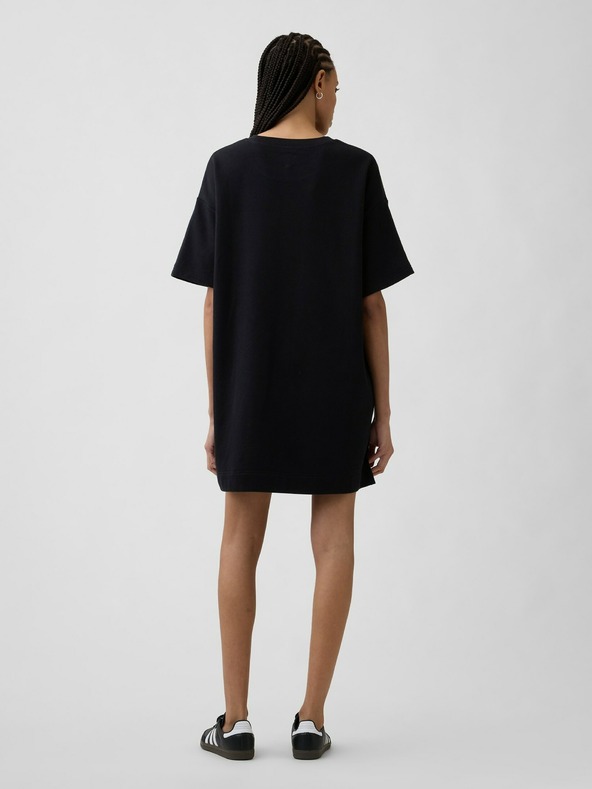 GAP Oversize mikinové šaty s logom VintageSoft GAP
