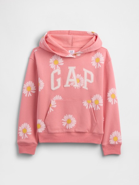 GAP Detská mikina s logom a fleece GAP