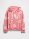 GAP Detská mikina s logom a fleece GAP